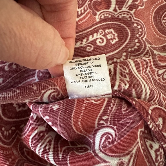 Stitch Fix Market & Spruce red paisley sleeveless‎ dress size XL - Picture 7 of 8